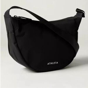Athleta Black Crossbody Bag Minimalist Design